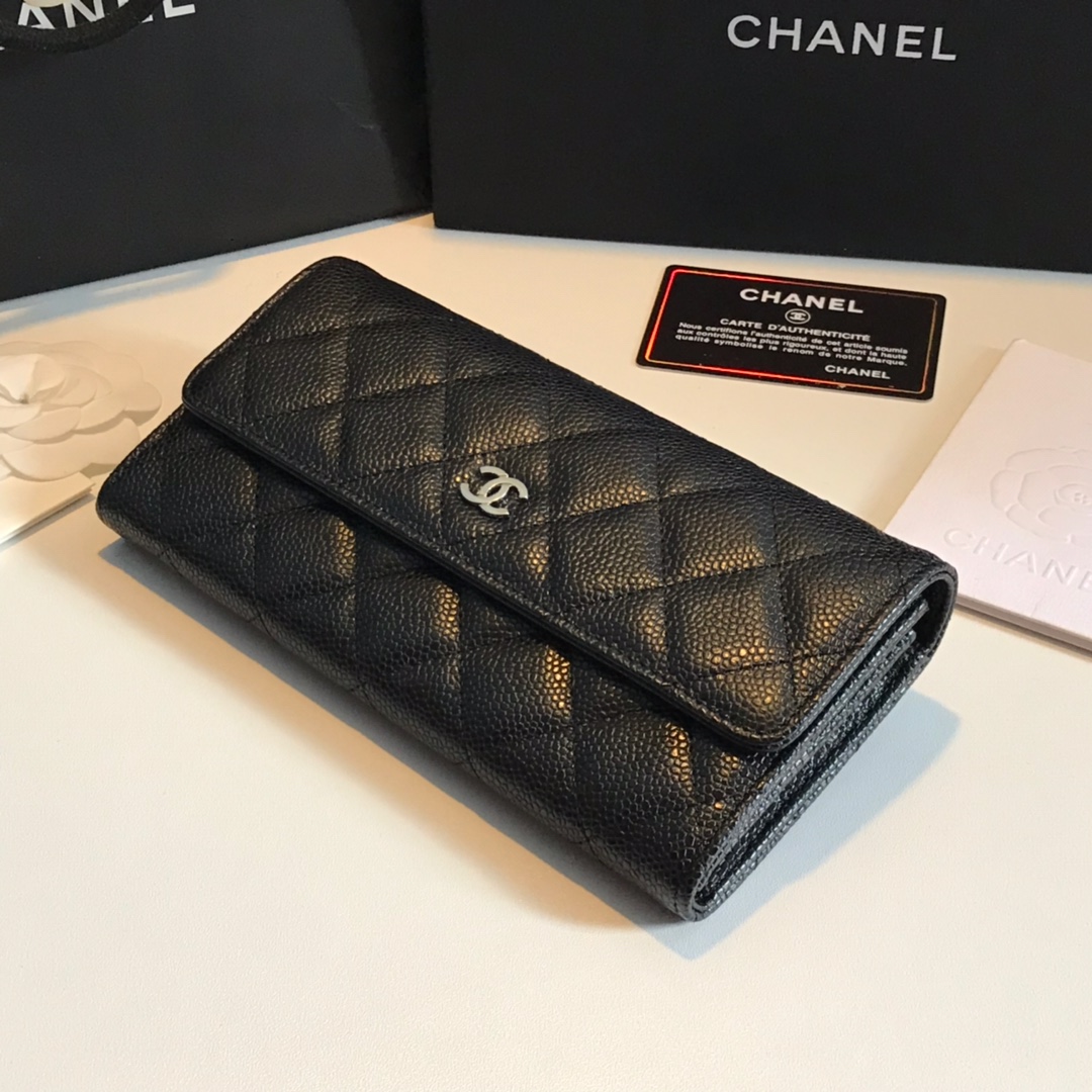 CHANEL classic cf long wallet arrival The plaid pattern of lychee pattern is very attract