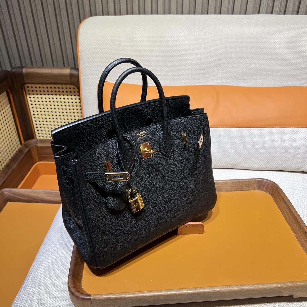 Birkin 25 Platinum Togo 89 Black Inner Seam Gold Buckle Purchase Level Top Original Factory Restrict