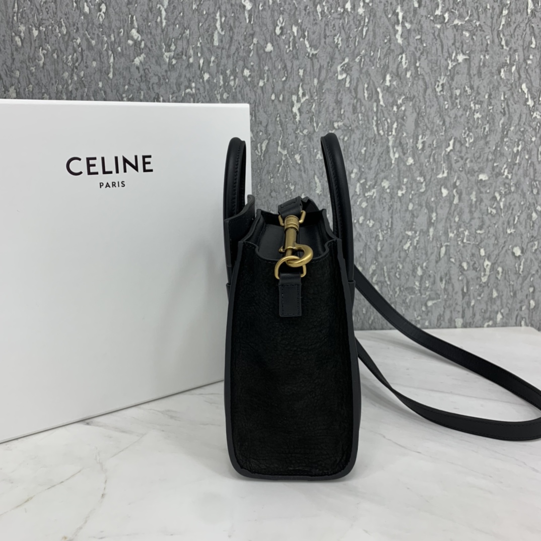 New version of CELINE smiley bag  original overseas single parallel cargo 20CM LUGGAGE calfski