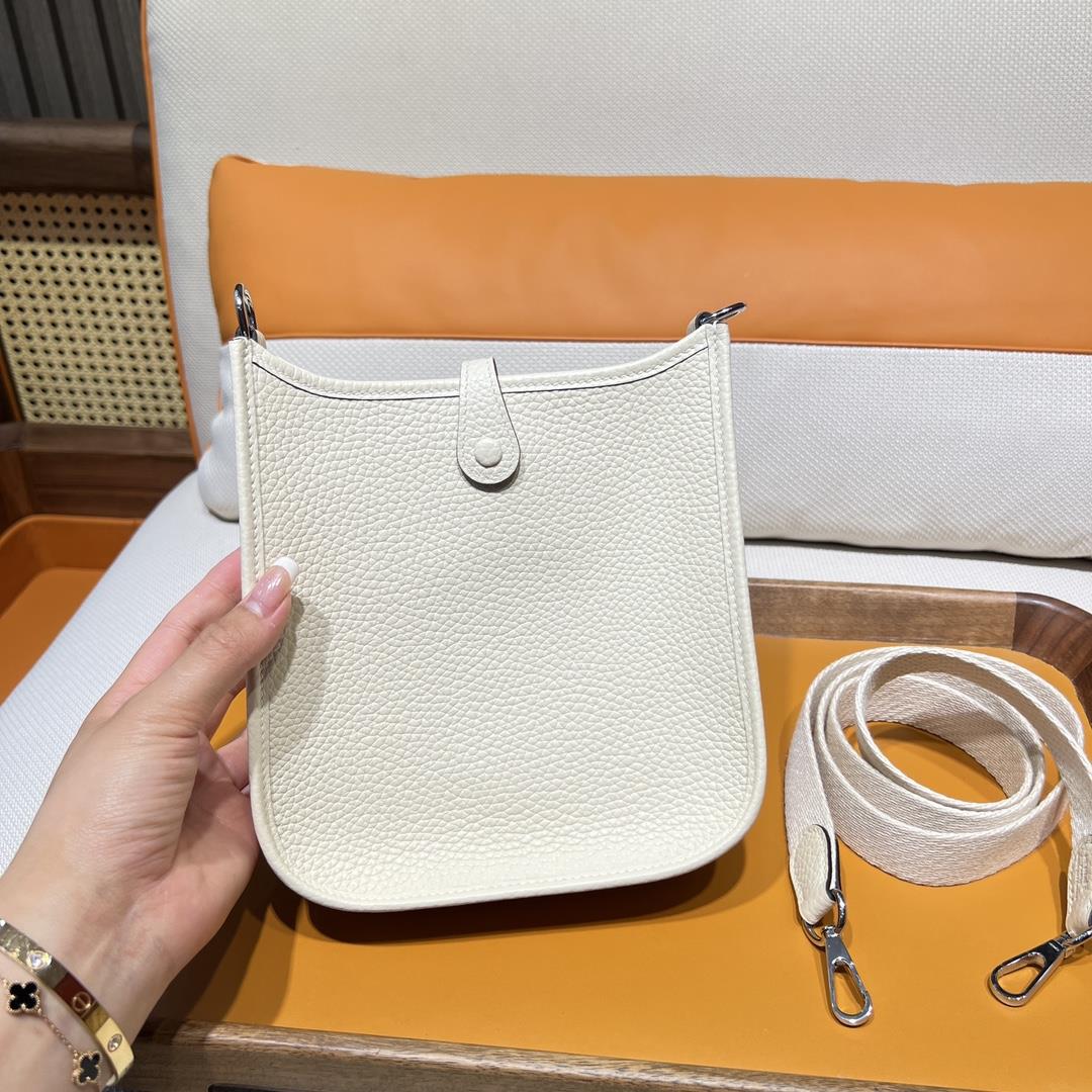 Mini even yne 17 Eveline i2 nata Cream White Natural Color Shoulder Strap Silver Buckle Purcha