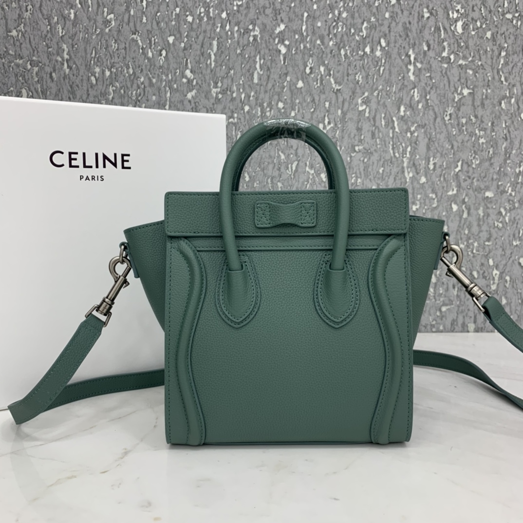 New version of CELINE smiley bag  original overseas single parallel cargo 20CM LUGGAGE calfski