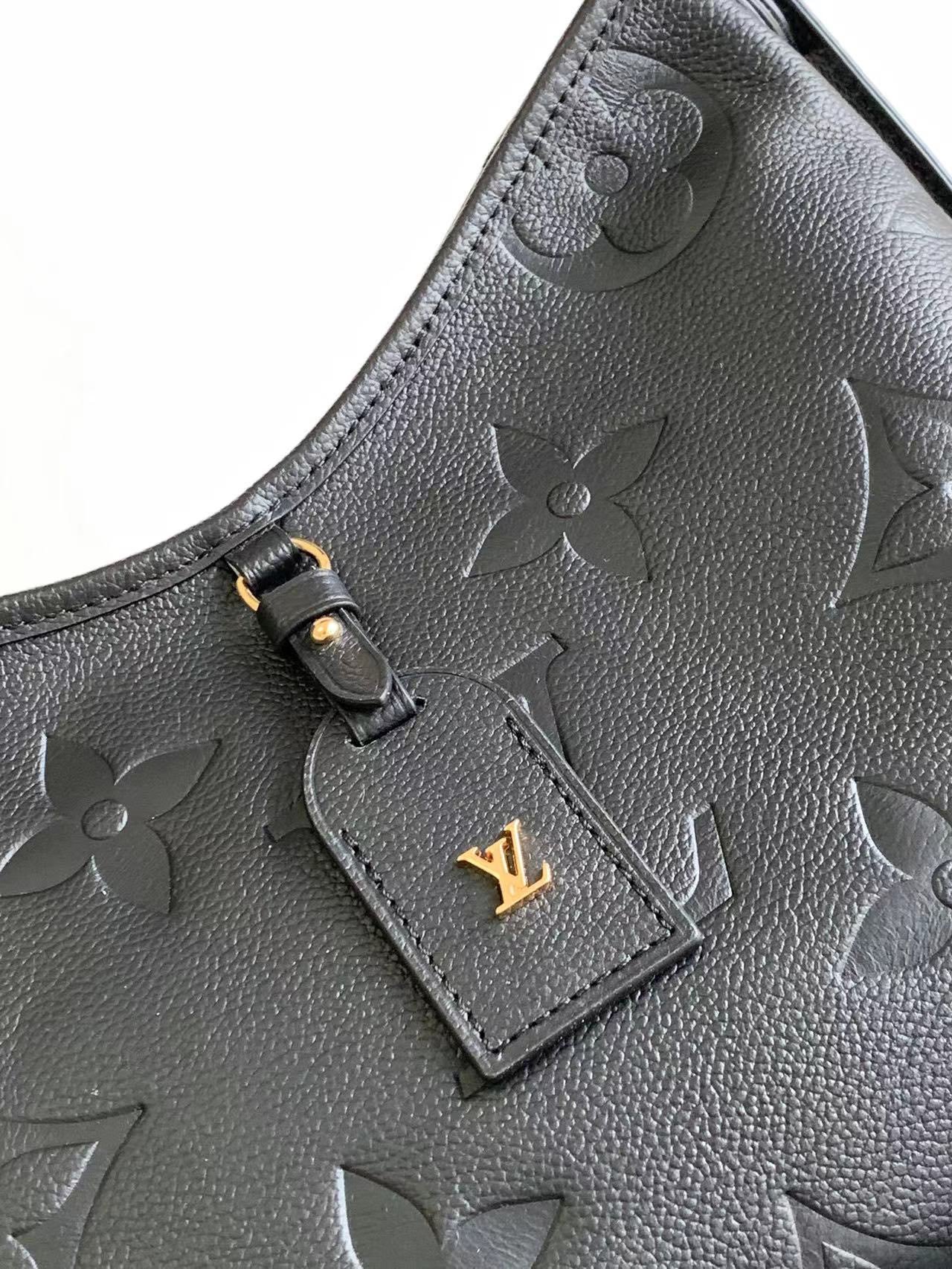 M46288 M46203 matching details CarryAll small size handbag is made of Monogram Imprente emboss