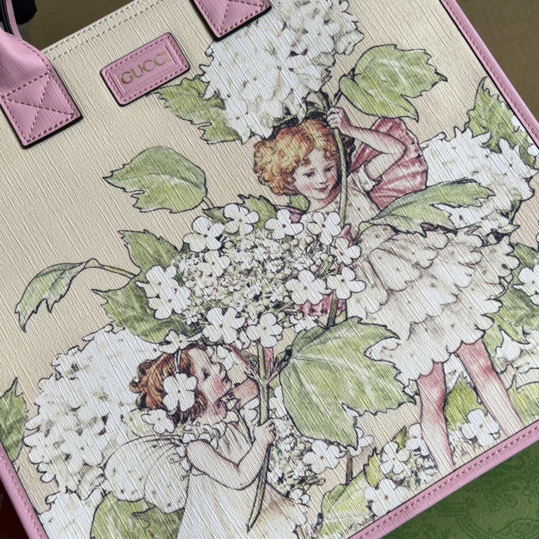 Equipped with a full set of specialty green packaging childrens fairy printed large tote bags 