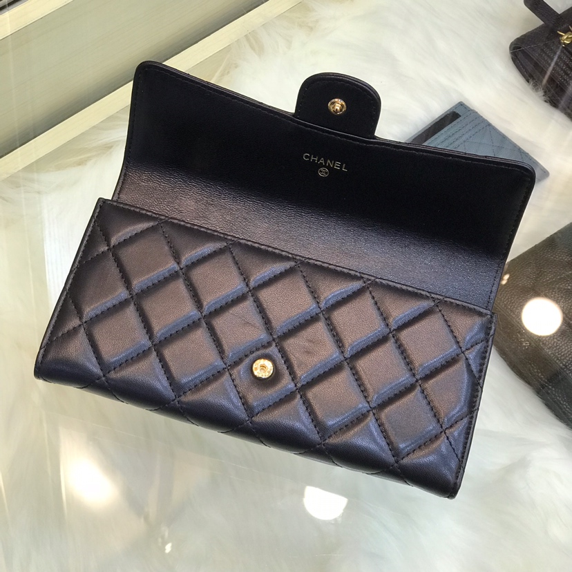 CHANEL classic cf long wallet arrival The grid pattern of imported lambskin  is very at