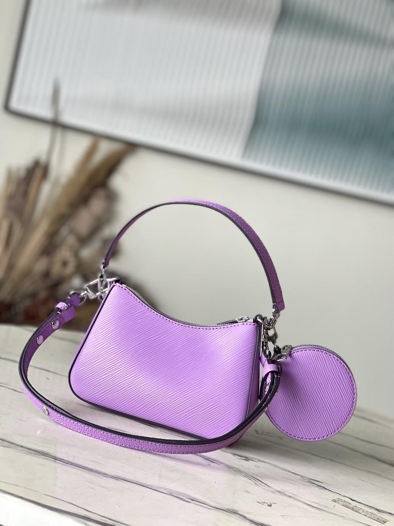 MARELLINI New Color M22653 20998 Taro PurpleThe Marellini handbag features iconic Epi leat