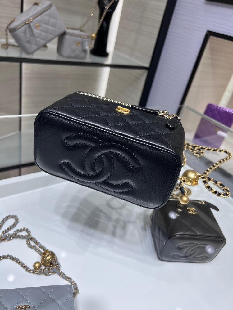 Chanel 22B New Product Golden Ball Long Box Adjustable Chain Rectangular Chain Box Sheepsk