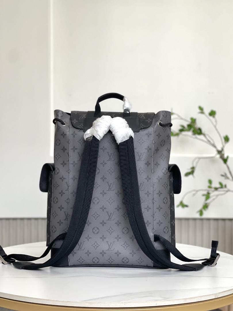 M45419 Black Grey Large 38 x 44 x 21 cmLength x Height x WidthMonogram Eclipse coated canvas a