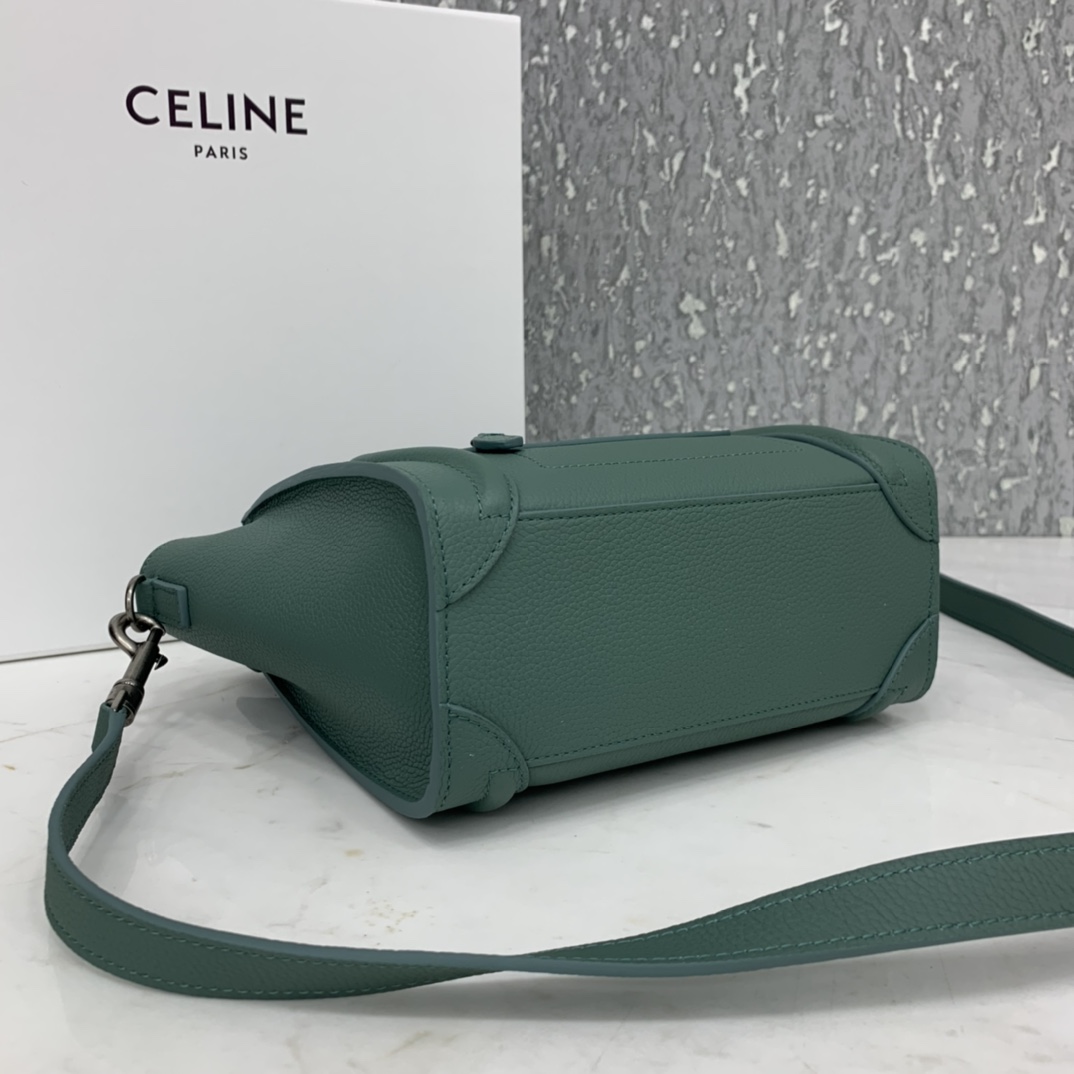 New version of CELINE smiley bag  original overseas single parallel cargo 20CM LUGGAGE calfski