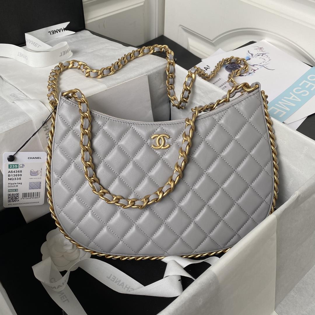 Chanel Xi Leather Bag 23B New AS4368The newly designed hobo binding is adorned with exquisite woven