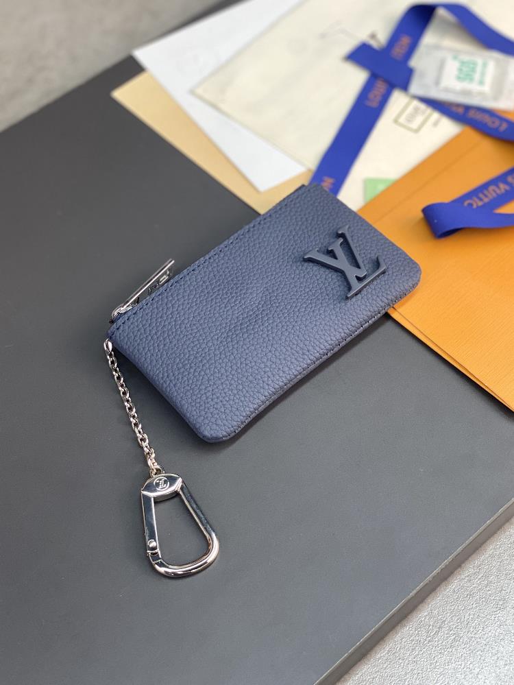 the m81031 dark blue key coin purse is elegant and small with small leather bags for the