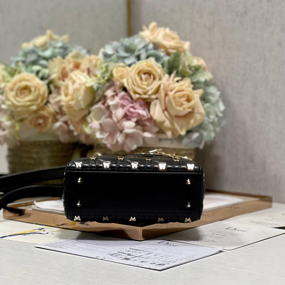 The Dior Bag 0505 Lady Bag in Butterfly Black is more than just a fashion accessory it is