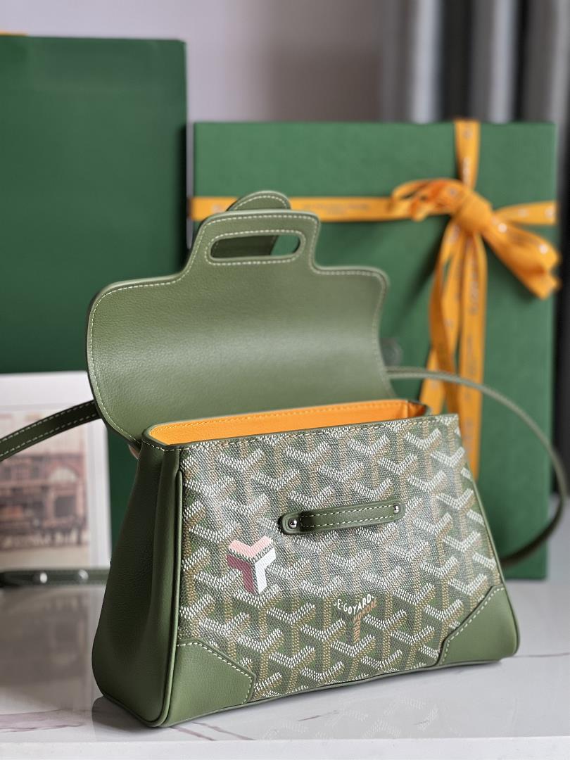 limited edition khaki greenThe soft version Sagon mini bag evokes Goyards unique elegant