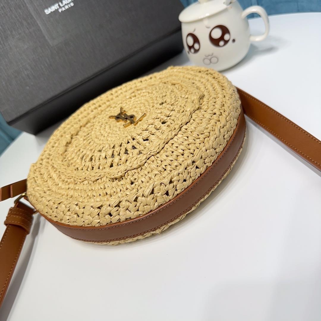 YSL straw woven bag crochet bag with exquisite and fresh texture can be easily paired w