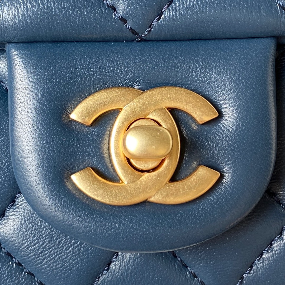 Dark Blue Chanel 23s Camellia Adjustment Buckle Series Small AS4040The annual flagship design 