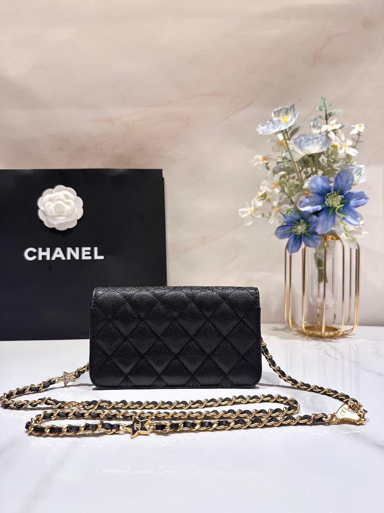 What sets the Chanel Badge Series Mini WOC apart is its versatility It can be carried as