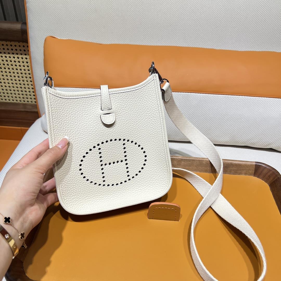 Mini even yne 17 Eveline i2 nata Cream White Natural Color Shoulder Strap Silver Buckle Purcha