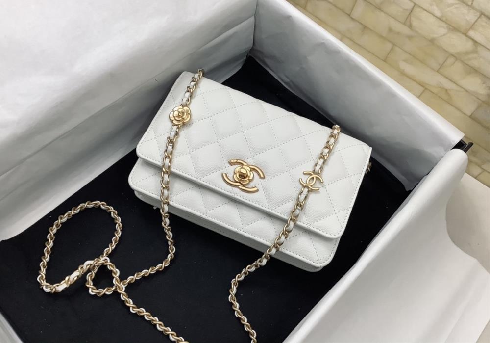 The Chanel Bag Camellia Underarm Bag is the epitome of elegance and sophistication Its