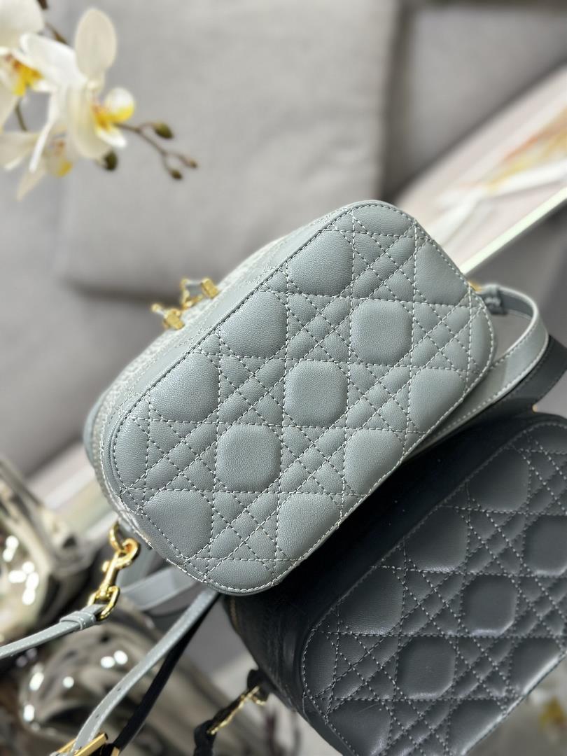 The ribbed DiorTravel handbag in the makeup bag showcases this seasons style Carefully crafted