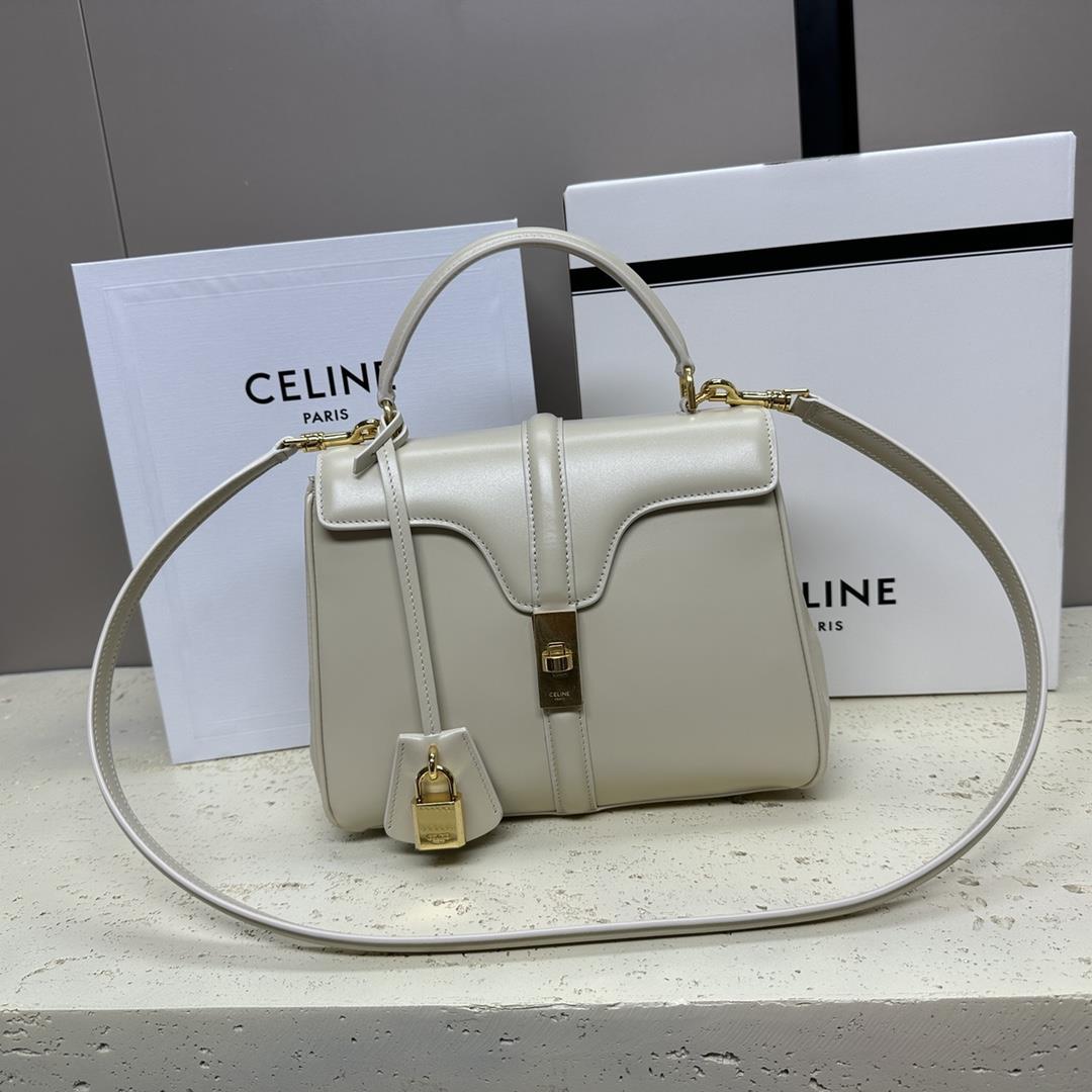 Celines new classic StraP16 handbag is made of highquality cowhide leather with sheepskin lining and