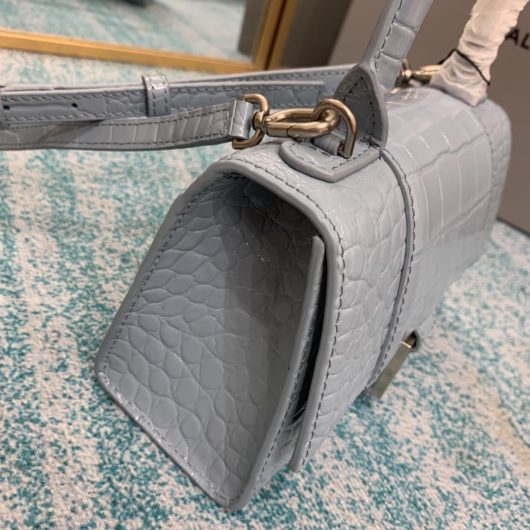 Haze Blue Crocodile Pattern Shipping XS Small The hourglass bag that you have asked for N time