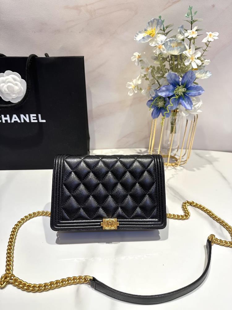 chanel 21 New Product Boy Classic Treasure Bag Imported Sheepskin and Fine Ball Cowhide Cr