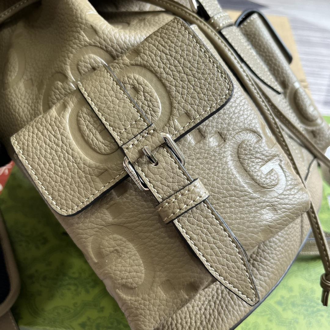 Equipped with a counter green gift bag the taupe super double G design has made a dazzling com