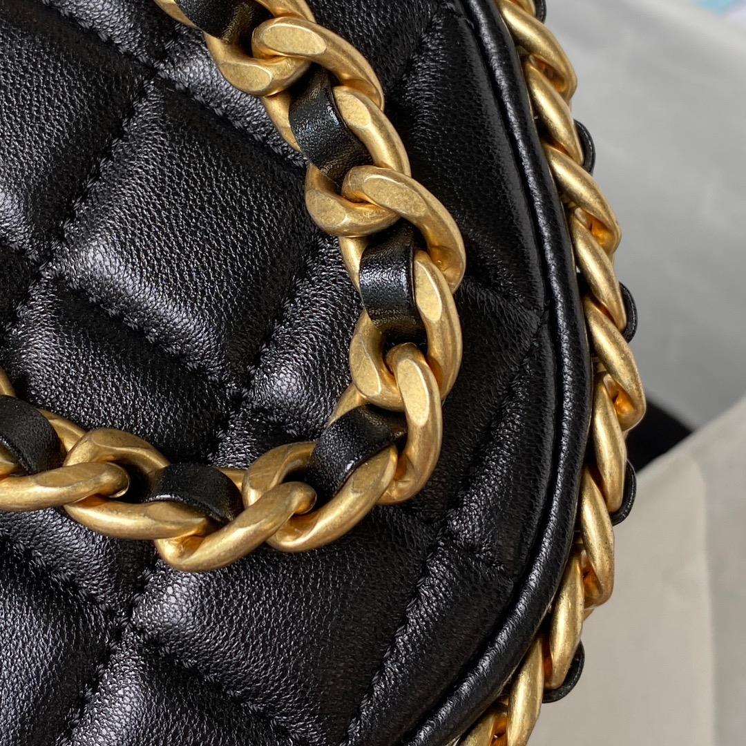 Chanel Xi Leather Bag 23B New AS4378The newly designed hobo binding is adorned with exquis