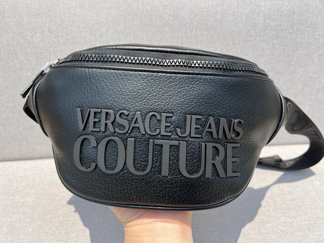 versace Jeans Coutures new litchi pattern waist bag chest bag diagonal backpack Versace