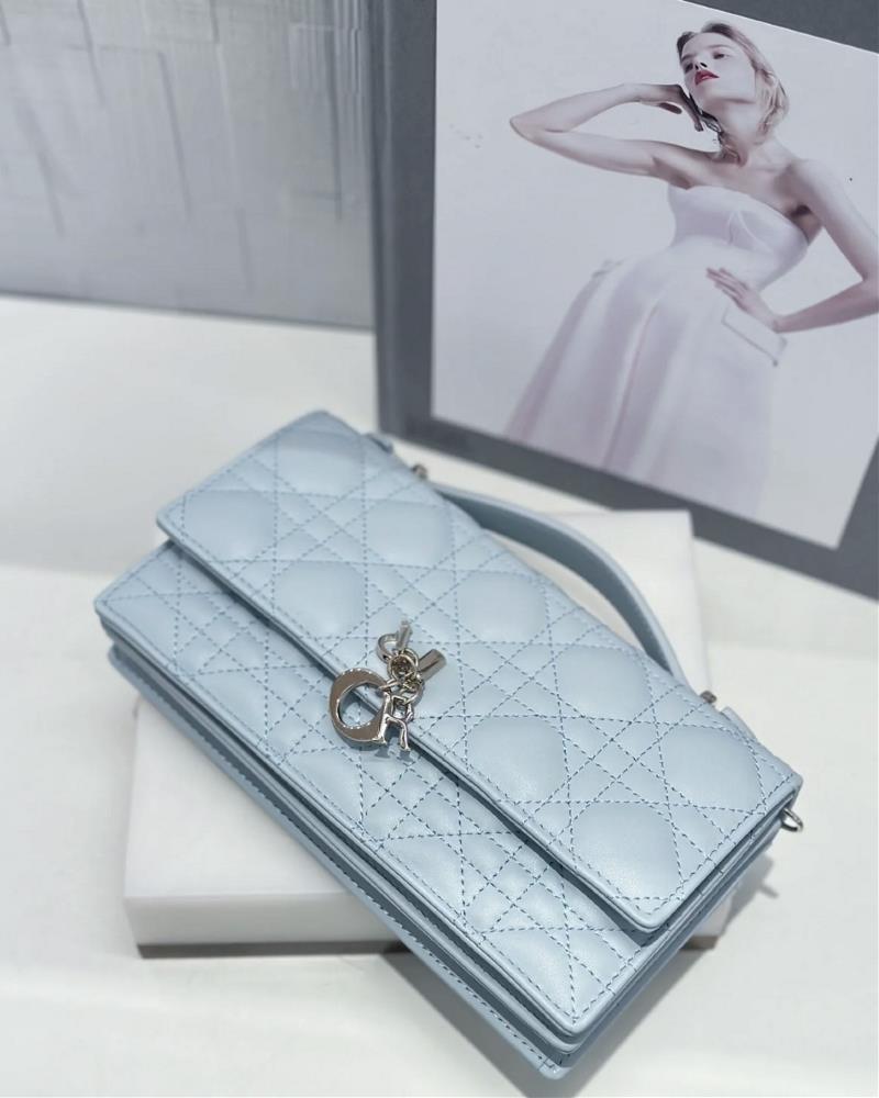 Lake Water Blue Handle chain handbag Launch of new Top Handle Pouch on 23 The new color in