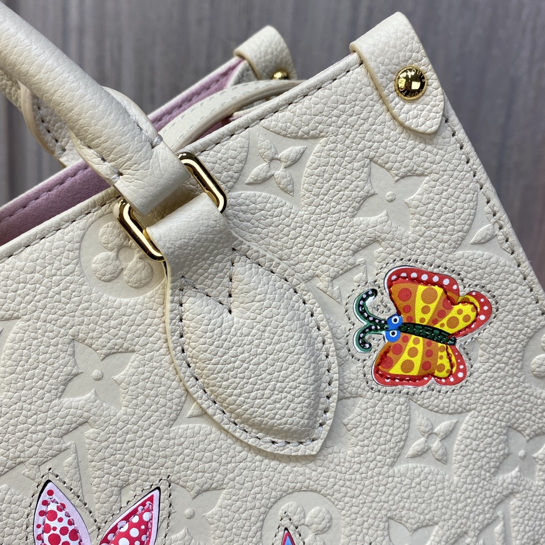 New exclusive embroidery and carving matching M21732 small size LV x YK OnTheGo PM MM as the l