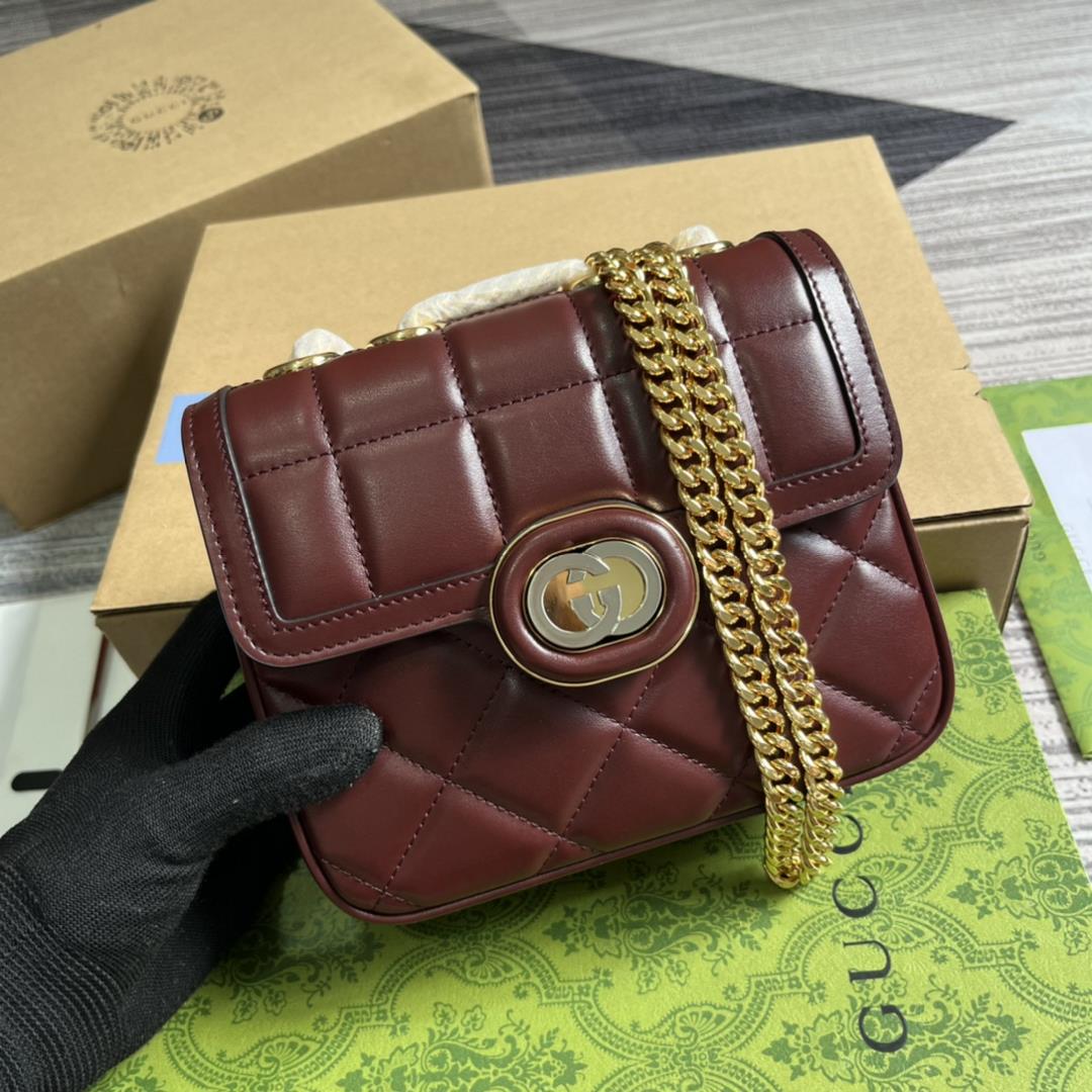 Comes with a fully packaged Gucci Deco series mini shoulder backpack This eyecatching