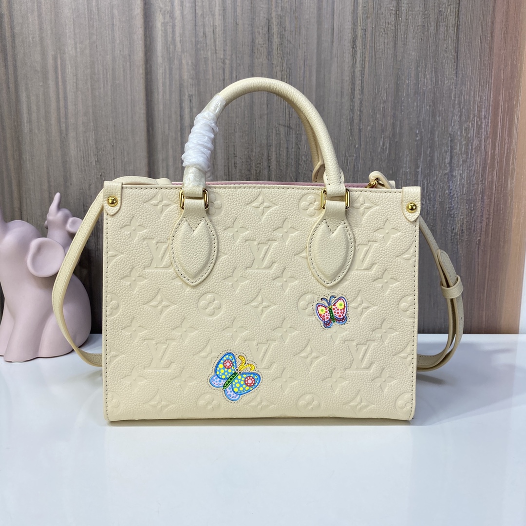 New exclusive embroidery and carving matching M21732 small size LV x YK OnTheGo PM MM as the l