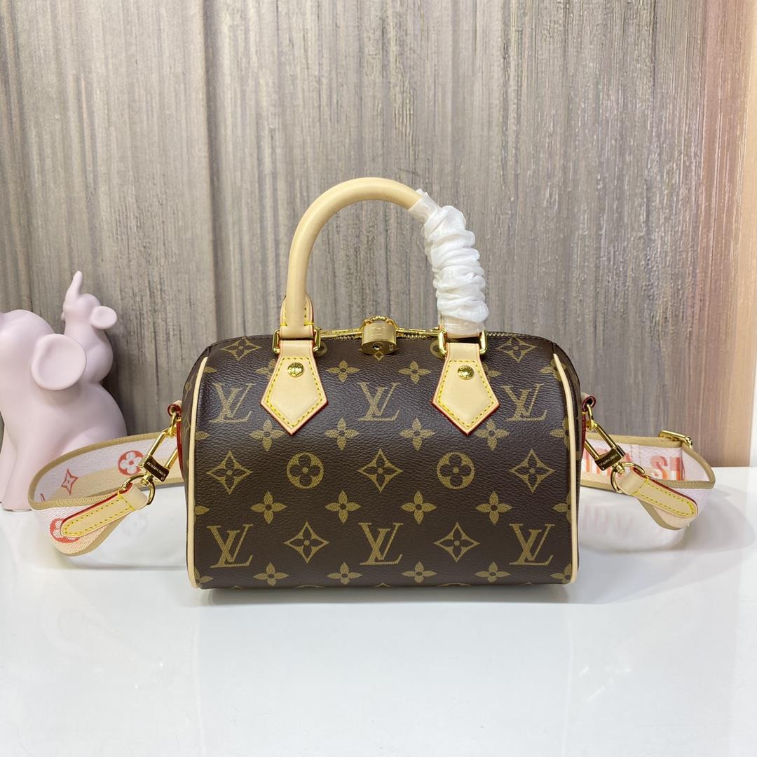 M46594 Pink Ribbon New 46234Speedy Bandoulire 20 Handbag Featuring the classic charm of Monogram can