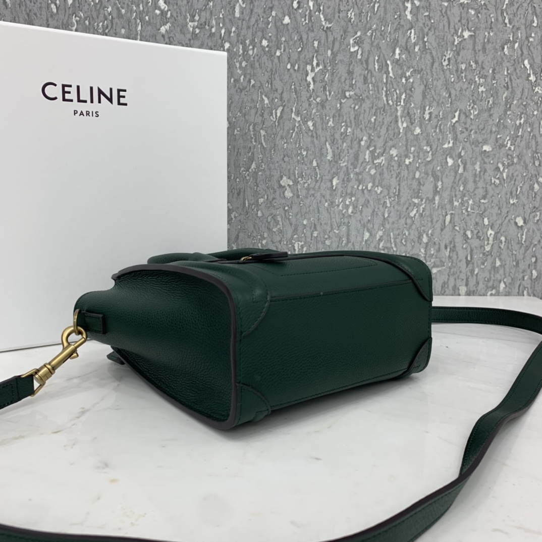 New version of CELINE smiley bag  original overseas single parallel cargo 20CM LUGGAGE calfski