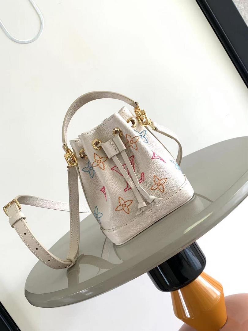 M81626 embroidered thread This Nano No handbag is from the LV Academy series replicating a pocket v