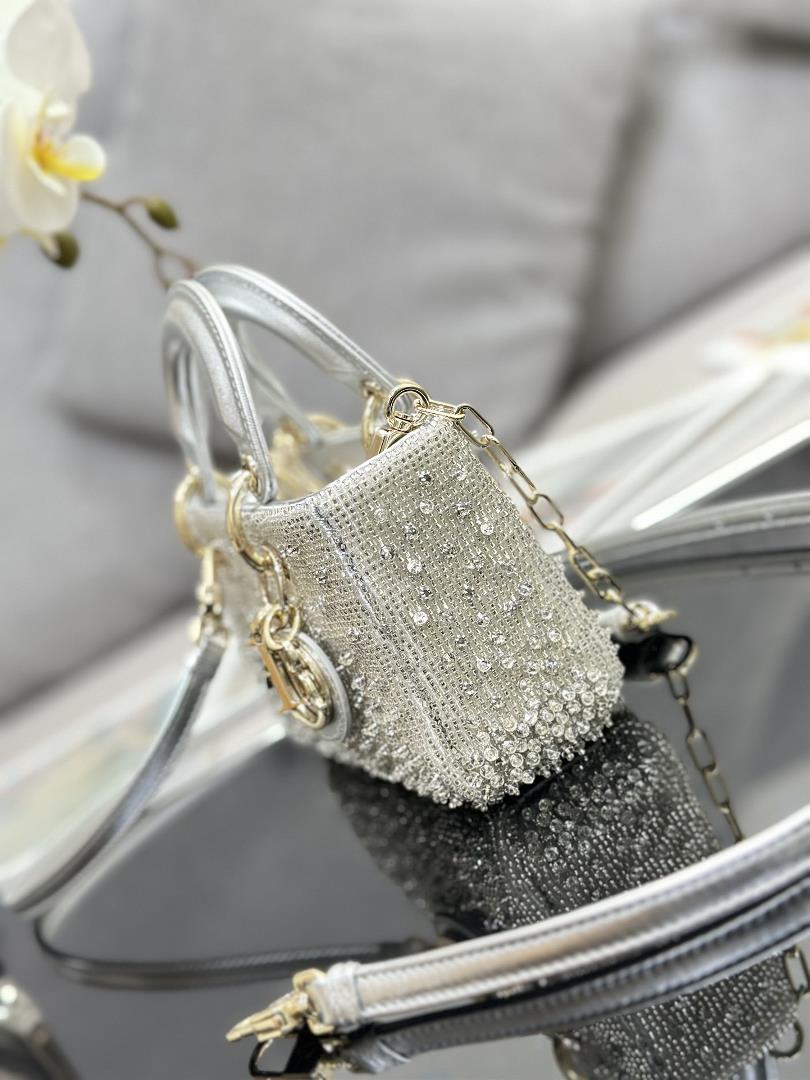 Lady DJoys ultra mini embroidered bead silver is a new addition to the 2023 SpringSummer ready