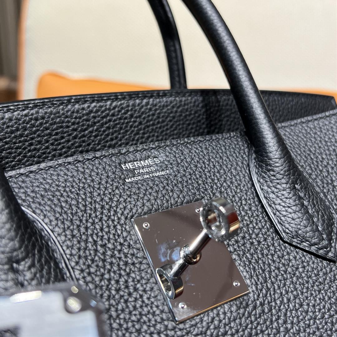 Birkin 30 Platinum togo 89 BlackNoir Black Inner Seam Silver Button Purchase Level Top Origina