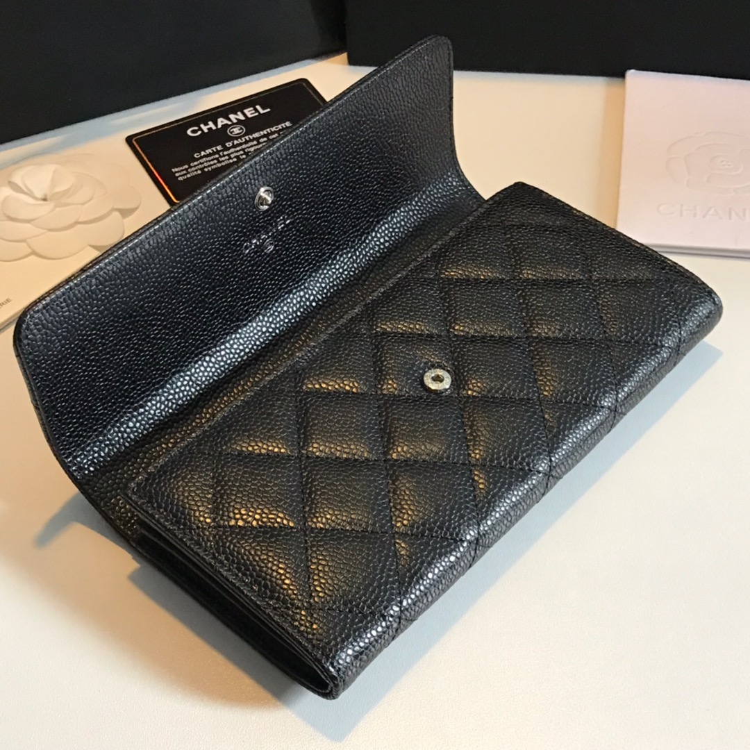 CHANEL classic cf long wallet arrival The plaid pattern of lychee pattern is very attract