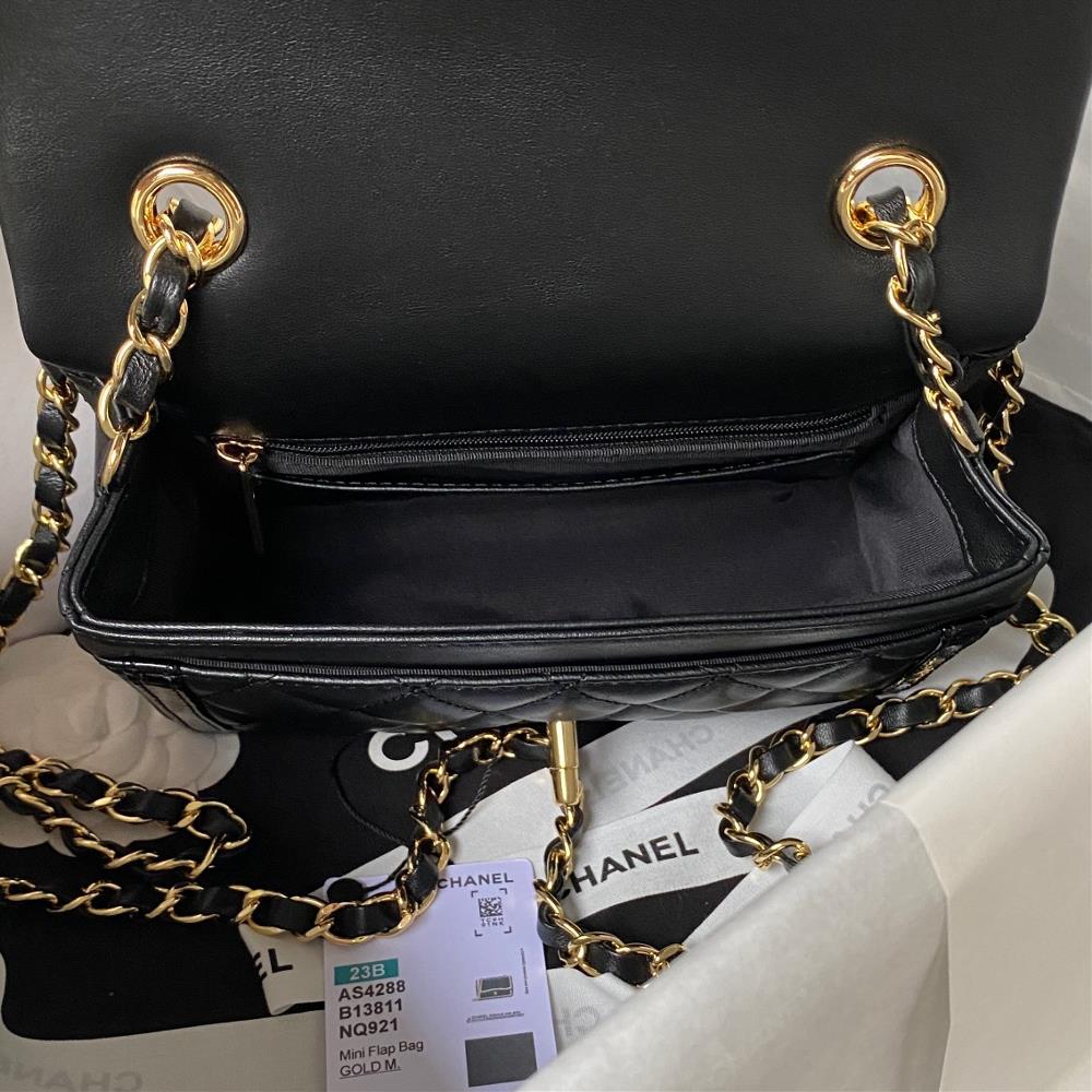 Chanel 23B New CF AS4288 Panda VintageBlack and white color matching crossbody one should