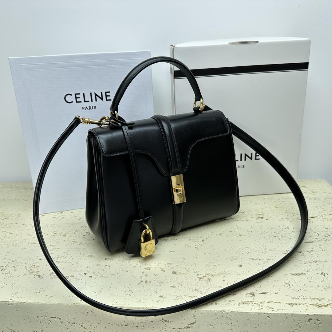 Celine Celines new classic StraP16 handbag is made of highquality cowhide leather with sheepsk