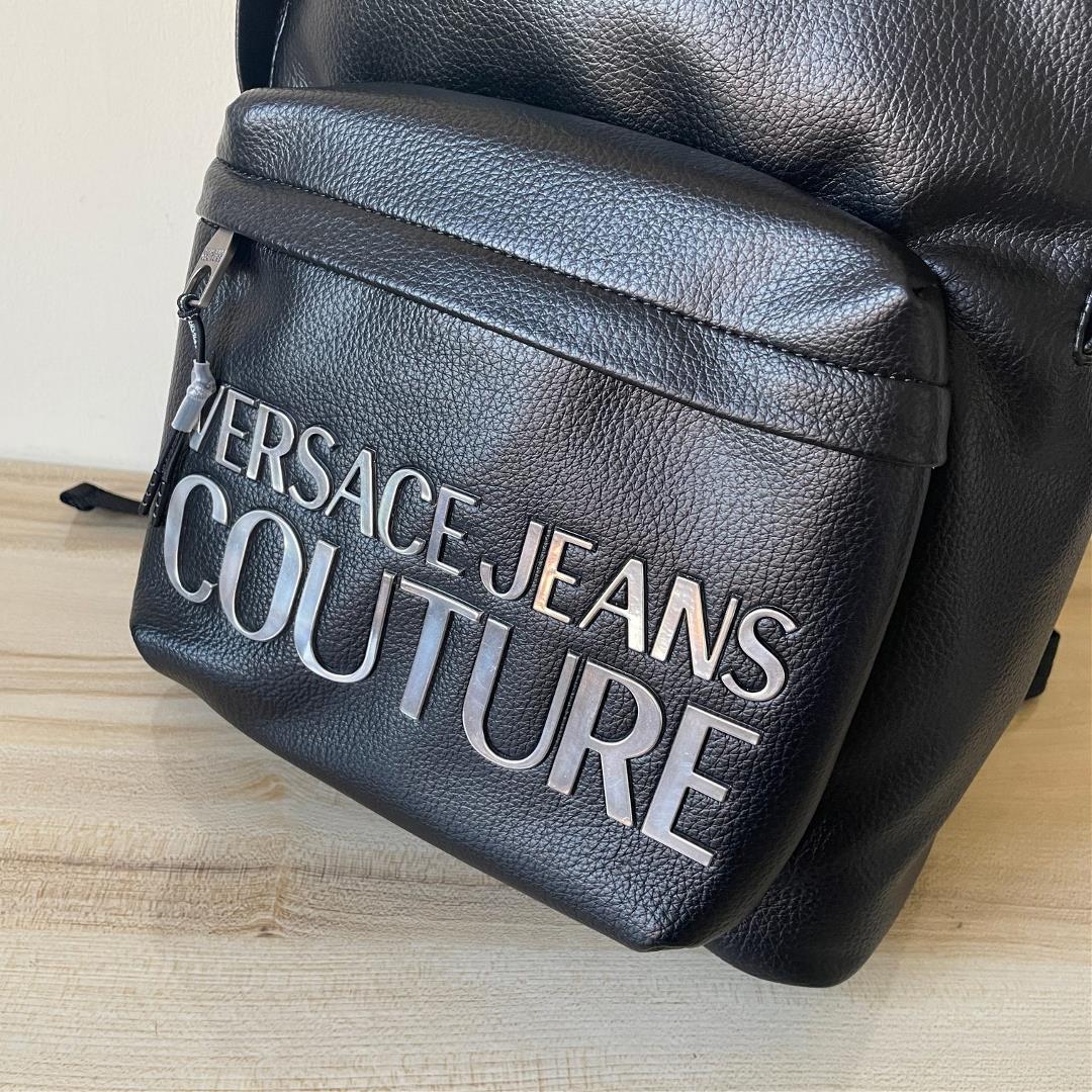 Pure original order 2368 Versace Jeans Coutures new litchi pattern backpack has a compute