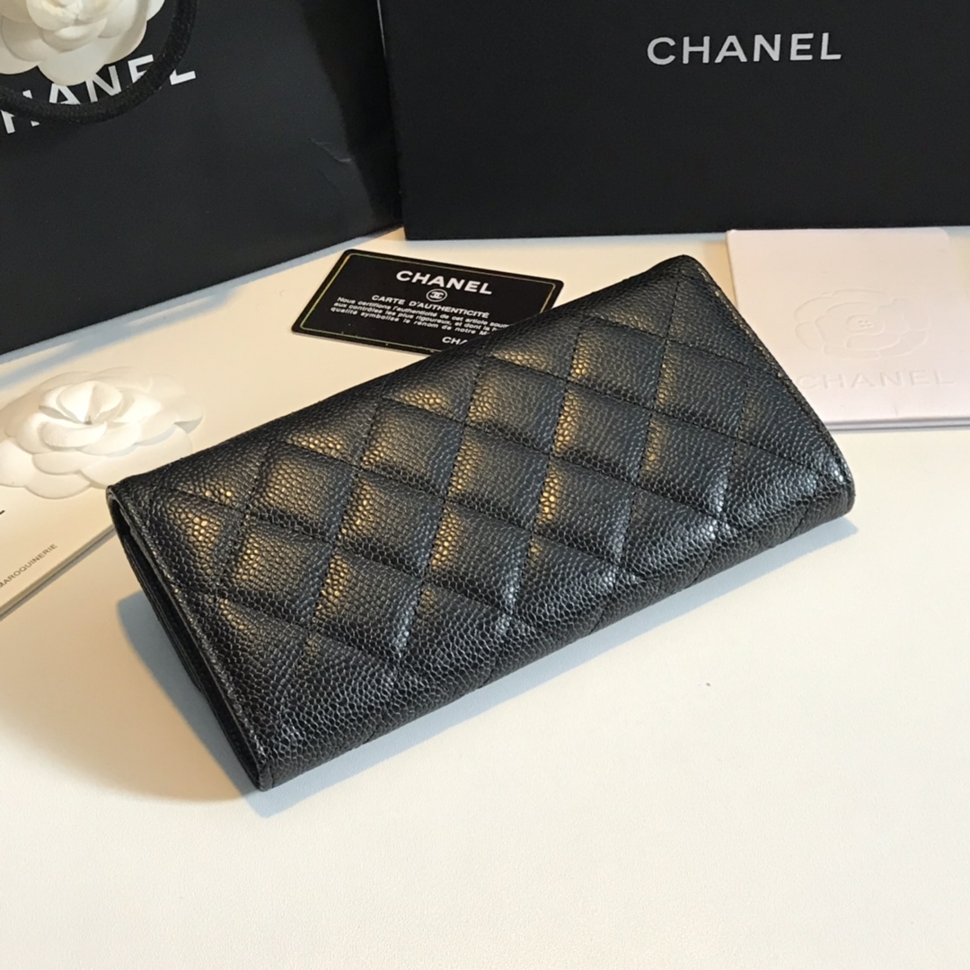 CHANEL classic cf long wallet arrival The plaid pattern of lychee pattern is very attract