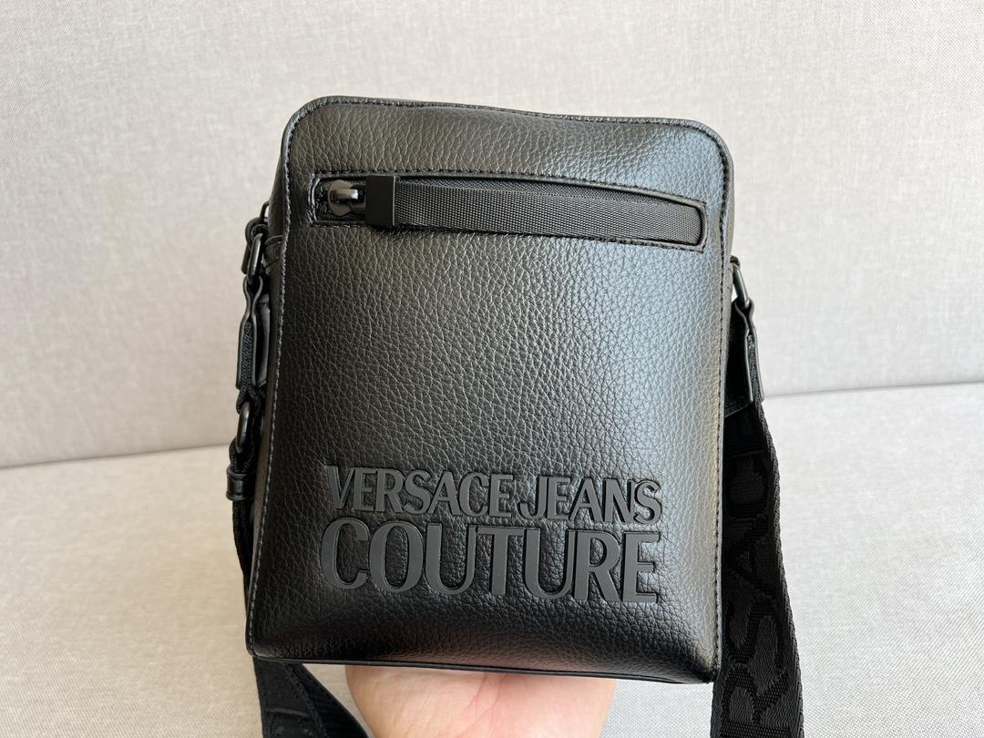 Versace Jeans Couture New litchi pattern mens messenger bag Messenger bag Versace sub br