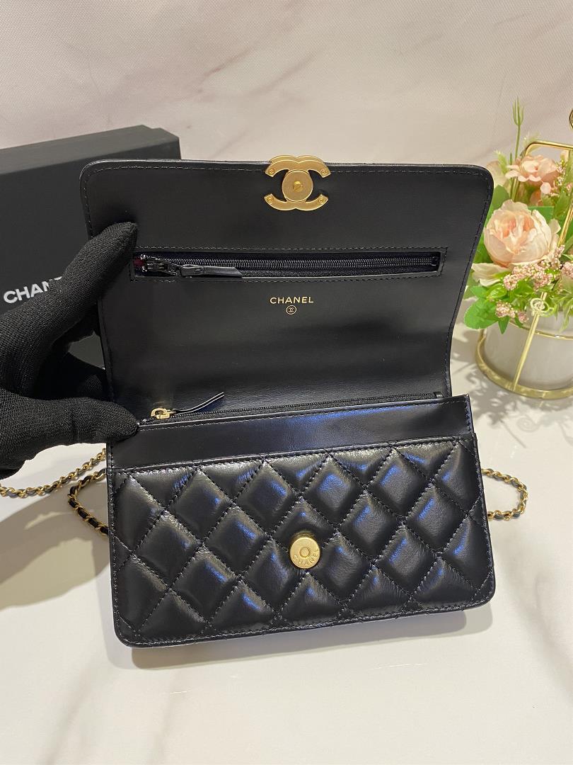 Chanel Autumn and Winter New Product Imported Oil Wax Cowhide Woc Double Gold Ball Zhaocai