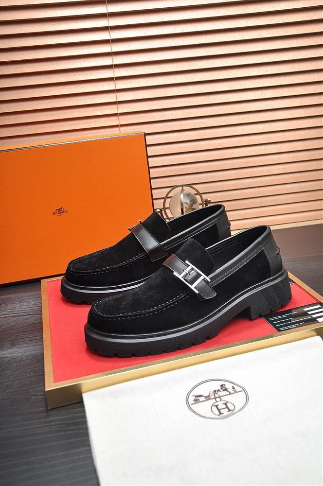 HERMES Cowhide Lining Popular Mens Shoe Counter Original Order World Top Brand Luxury quality Fashionable and upscale Give you a lowkey and luxurio