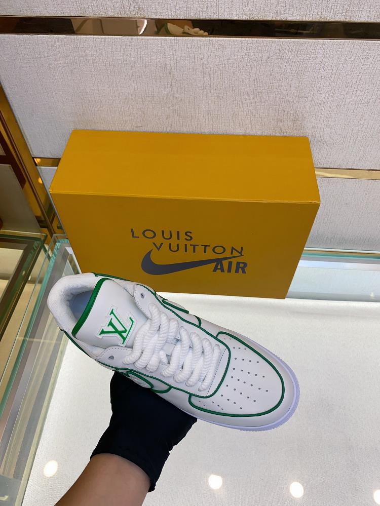 The Louis Vuitto x Nike Co branded Cool Couple casual sneaker features an unbeatable color