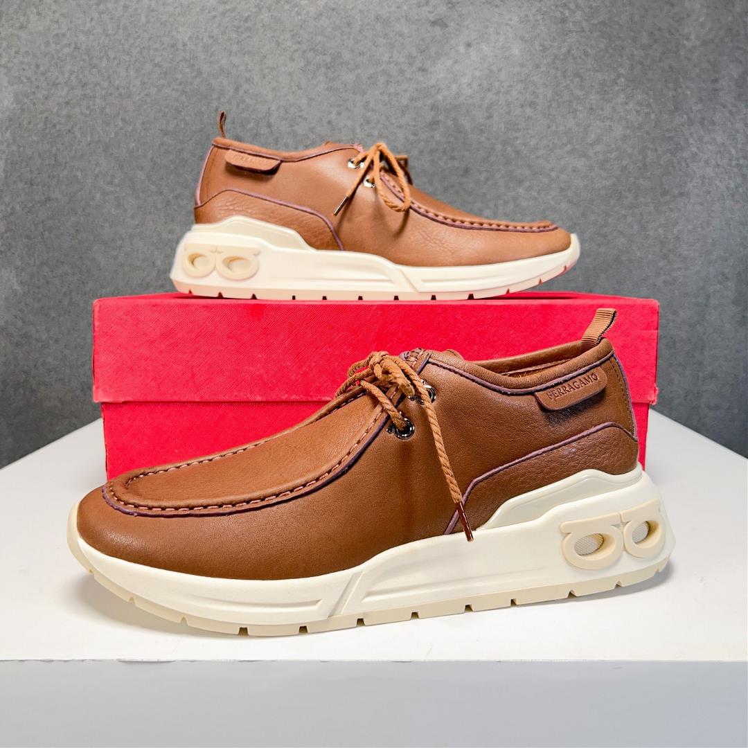 salvatore Ferragamo SpA 2023 mens new casual sneakers are fashionable sporty charmin