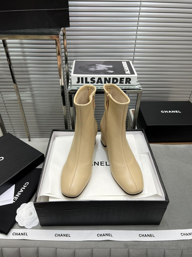 Factory short bootsCHANE Xiaoxiang Autumn and Winter Classic Elastic Boot Top EditionImported sheeps