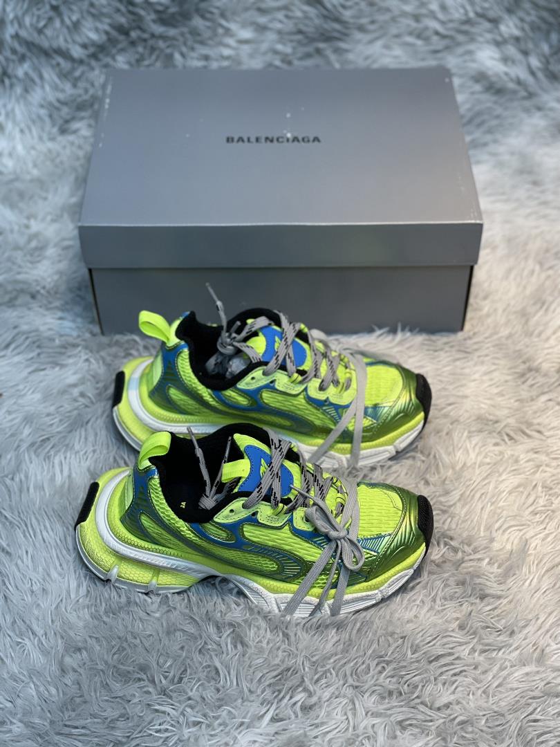 High version Balenciaga Balenciaga Balenciaga sneaker tie dyed greenFrench highend luxury brand BAL