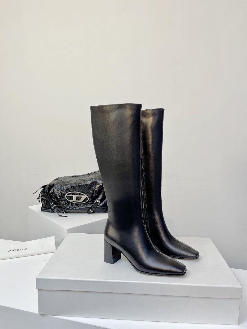 the row 23ss new square toe boots for autumn and winterThe row has never lost in creating